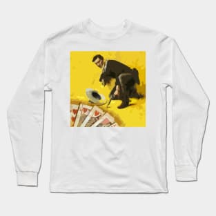 Wild West Gunslinger Pop Art Long Sleeve T-Shirt